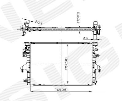 Радиатор Signeda RA65285