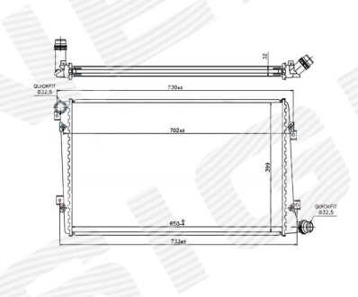 Радиатор Signeda RA65292Q