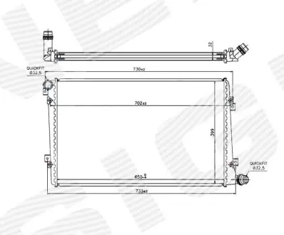 Радиатор Signeda RA65292Q