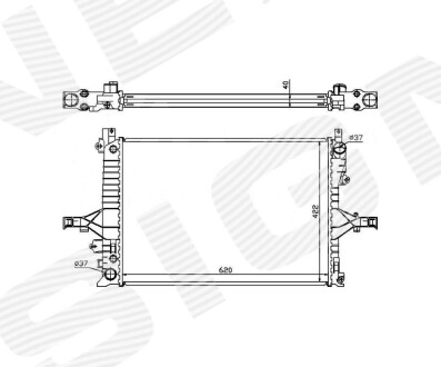 Радіатор Signeda RA65553Q