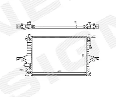 Радиатор Signeda RA65553Q