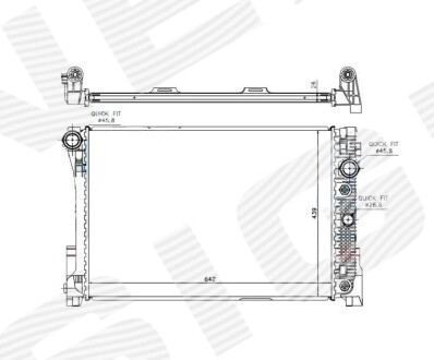 Радиатор Signeda RA67168Q