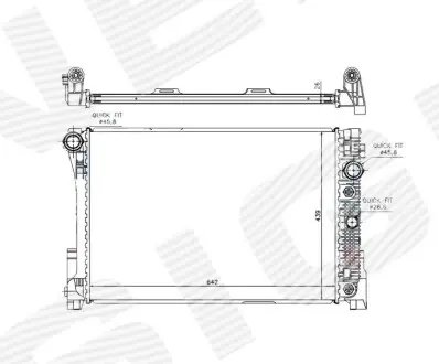 Радиатор Signeda RA67168Q