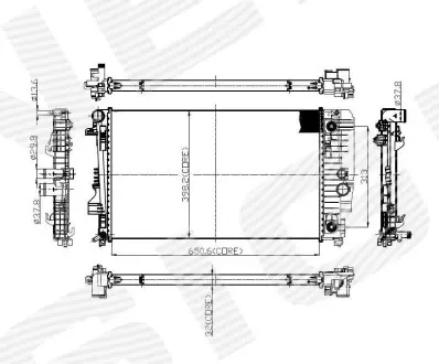 Радиатор Signeda RA67174