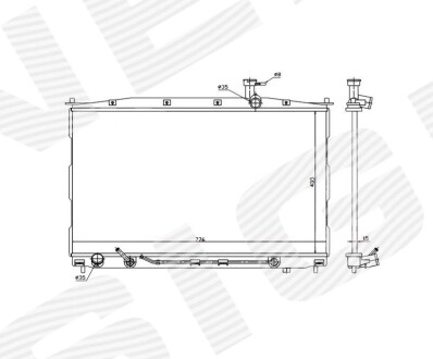 Радиатор Signeda RA67506Q