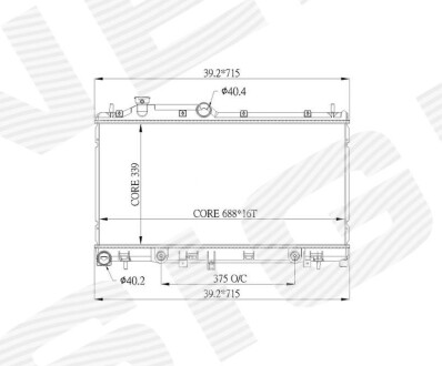 Радіатор Signeda RA67714Q