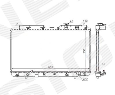 Радіатор Signeda RA681021Q