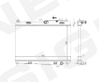 Радиатор Signeda RA69235