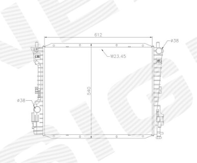 Радиатор Signeda RAFD37141A