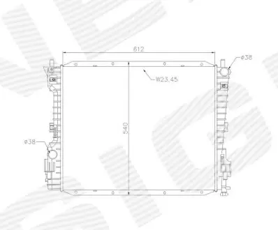 Радиатор Signeda RAFD37141A