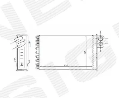 Радиатор печки Signeda RP71152