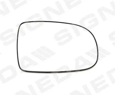 СКЛО ДЗЕРКАЛА ЗАДНЬОГО ВИДУ | OPEL CORSA (C), 03 - 06 Signeda SOPM1008CR