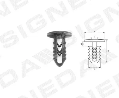ПЛАСТМАССОВЫЕ ДЕРЖАТЕЛИ Signeda T120910