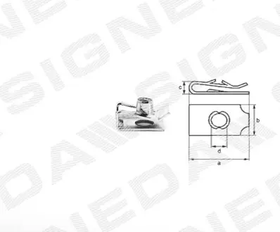 ПЛАСТМАССОВЫЕ ДЕРЖАТЕЛИ Signeda T190510