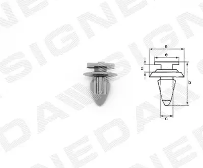ПЛАСТМАСОВІ ТРИМАЧІ Signeda T40410