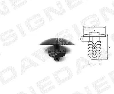 ПЛАСТМАСОВІ ТРИМАЧІ Signeda T67710