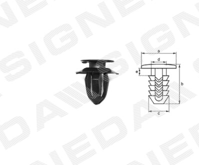 ПЛАСТМАСОВІ ТРИМАЧІ Signeda T70910