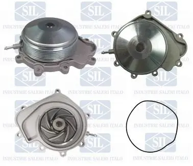 Насос охолоджуючої рідини, з ущільненням MERCEDES C (C204), C T-MODEL (S204), C (W204), CLS (C218), CLS SHOOTING BRAKE (X218), E (A207), E (C207), E T-MODEL (S212), E (W212) 2.0D-2.2DH 01.07- SIL PA1525