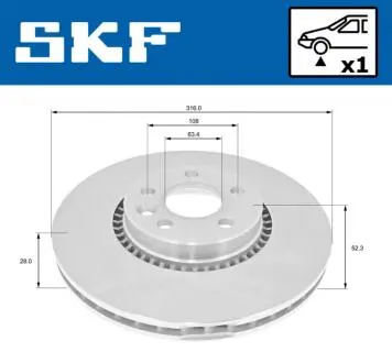 Автозапчасть SKF VKBD80116V1