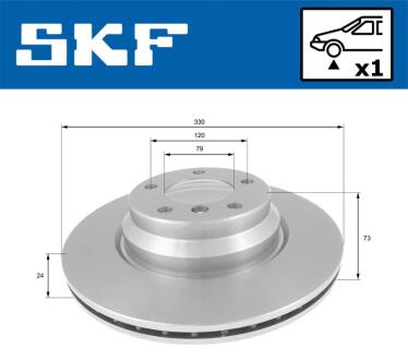 Автозапчасть SKF VKBD80124V1