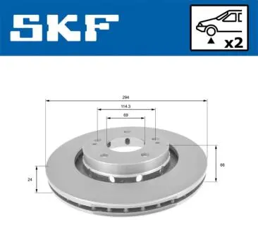 Автозапчасть SKF VKBD80127V2
