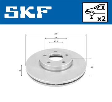 Автозапчасть SKF VKBD80140V2