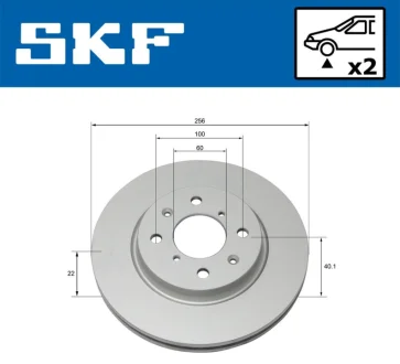 SUZUKI диск тормозов. передняя. SWIFT 10- SKF VKBD 80228 V2