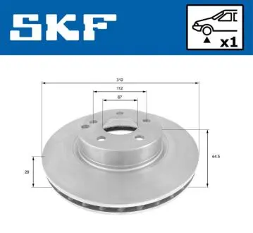 Автозапчасть SKF VKBD80256V1