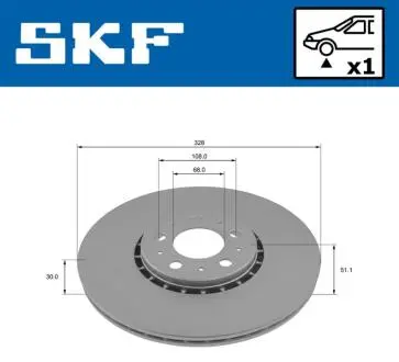 Автозапчасть SKF VKBD81329V1