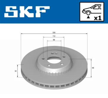 DB Диск торм. передний W205/W213 SKF VKBD 81336 V1