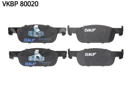 Колодки гальмівні дискові (комплект 4 шт) SKF VKBP80020