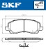 Тормозные колодки (передние) Jeep Compass/ Patriot 06- R17 (Akebono) SKF VKBP80169A (фото 2)