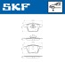 Тормозные колодки (передние) Ford Galaxy/S-max/ Volvo S80/V60/V70 06- (Teves) Q+ SKF VKBP80224 (фото 6)