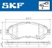 Тормозные колодки (передние) Suzuki SX4 S-Cross 13-/Vitara 15- SKF VKBP80239A (фото 2)