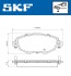 Тормозные колодки (передние) Ford Mondeo III 00-07 (Bosch) SKF VKBP80390 (фото 2)