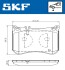 Тормозные колодки (передние) MB E-class (W213/S213/C238)/ S-class (W222/C217) 13- SKF VKBP80631 (фото 2)