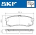 Тормозные колодки (задние) Mitsubishi Pajero IV 06-/Toyota Land Cruiser 84-/Prado 02-/Lexus GX 01- SKF VKBP90136 (фото 2)