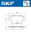 Тормозные колодки (задние) Citroen C4 04-11/Peugeot 207 06-13/307 00-12 SKF VKBP90172 (фото 2)