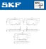 Тормозные колодки (передние) BMW 7 (E38) 94-01/8 (E31) 90-99 (Brembo) Q+ SKF VKBP90192A (фото 2)