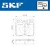 Тормозные колодки (задние) MB C-class (W202/S202)/E-class (W124/S124/W210) 93-03 (Teves) SKF VKBP90373 (фото 6)