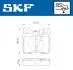 Тормозные колодки (задние) MB C-class (W202/S202)/E-class (W124/S124/W210) 93-03 (Teves) SKF VKBP90373 (фото 6)