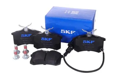 Колодки гальмівні (задні) Skoda Fabia 99-/VW Caddy/Golf 03-16/Passat B5 96-05/Polo 01- (+датчик) SKF VKBP90440E