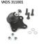 Sworzeс wah. VAG IBIZA IV (6L)/FABIA (6Y2)/FABIA (6Y3)/FABIA (6 SKF VKDS311001 (фото 1)