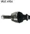 PEUGEOT Полуось прав. L=873mm 21/22 зуб. 306 Break 1.4 97-02 SKF VKJC 4914 (фото 2)