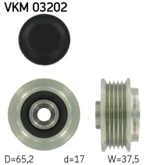 Шків генератора SKF VKM03202