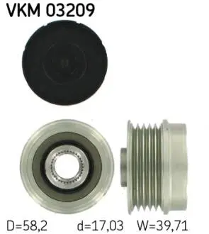 Шків генератора SKF VKM03209