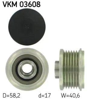 Шків генератора SKF VKM03608