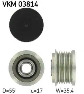 Шкив генератора SKF VKM03814