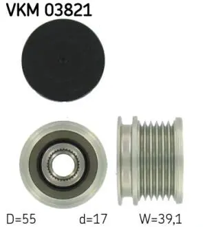 Шків генератора SKF VKM03821