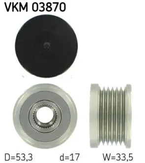 Шкив генератора SKF VKM03870